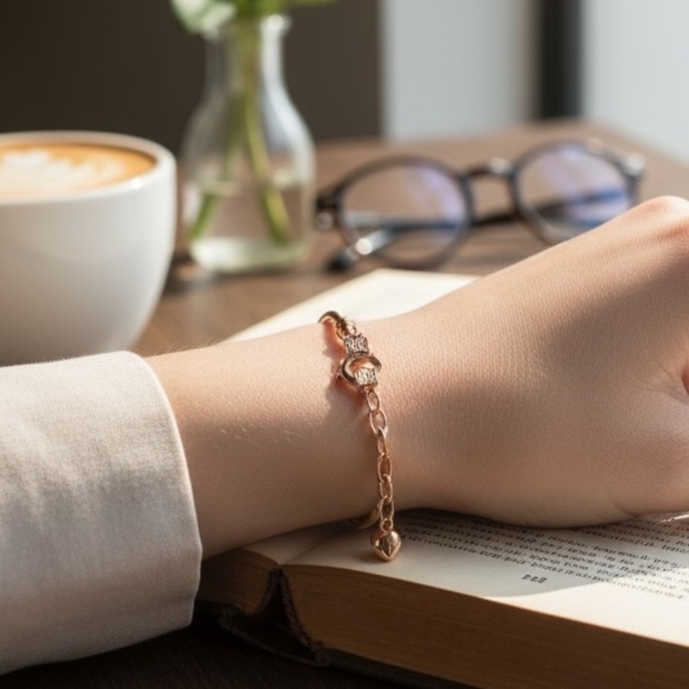 Rose Gold plated snake Bracelet
